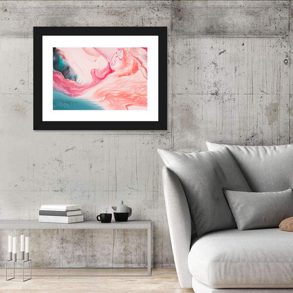 Marbled Swirl Abstract Wall Art