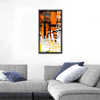 Urban Geometric Grunge Abstract Wall Art