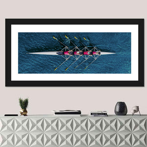 Boat Rowing Team Wall Art