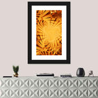 Golden Tiger Stripe Vortex Wall Art