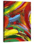 Energetic Acrylic Brushstrokes Wall Art