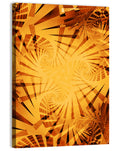 Golden Tiger Stripe Vortex Wall Art