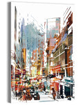 Upward Cityscape Abstract Wall Art