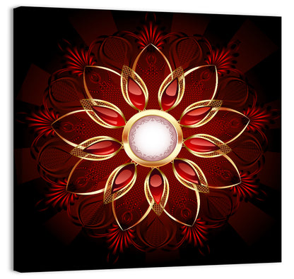 Jewelry Flower Abstract Wall Art