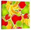 Healthy Fruit Pattern Wall Art