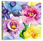 Vibrant Watercolor Floral Arrangement Wall Art