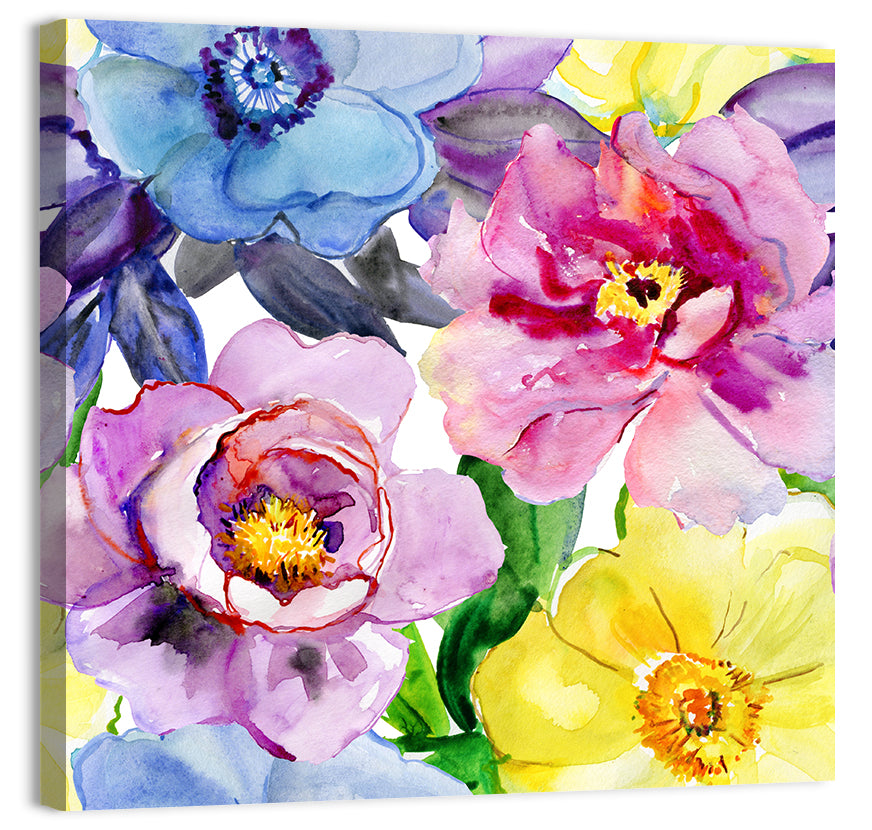 Watercolor Floral Wall Art