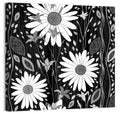 Monochrome Daisy Trio Wall Art
