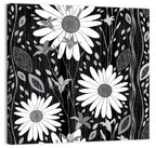 Monochrome Daisy Trio Wall Art
