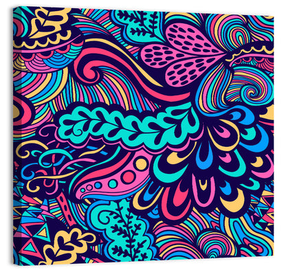 Flowers Seamless Texture Wall Art