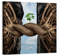 Braided Roots with Sapling Wall Art