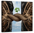 Braided Roots with Sapling Wall Art