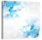 Futuristic Hexagon Network Wall Art
