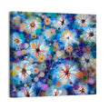 Blue Watercolor Floral Abstraction Wall Art