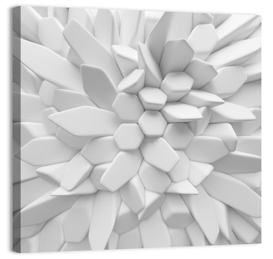 Radial 3d Polygon Composition Wall Art