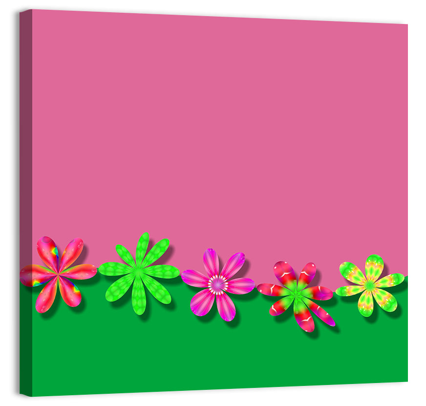 Fantasy Flowers Illustration Wall Art