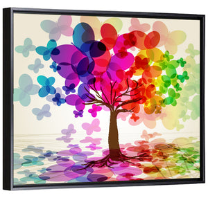 Colorful Tree Abstract Wall Art