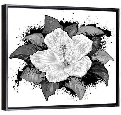Hibiscus Flower Wall Art