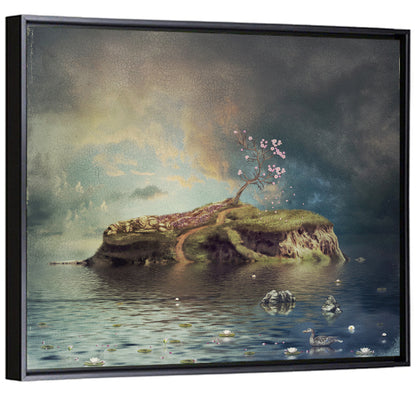 Mountain & River Painting Wall Art