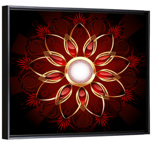 Jewelry Flower Abstract Wall Art