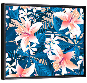Tropical Hibiscus Floral Wall Art