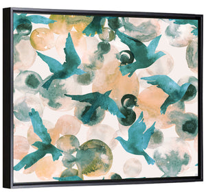 Flying Birds Pattern Wall Art