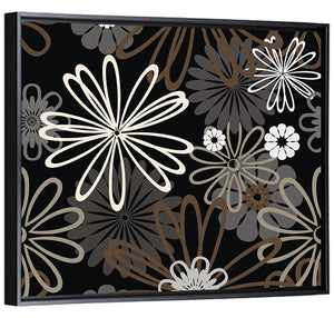 Retro Floral Illustration Wall Art