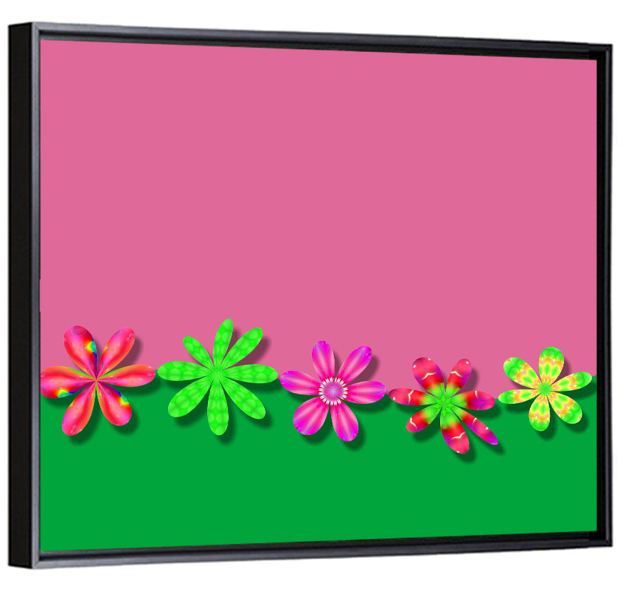 Fantasy Flowers Illustration Wall Art