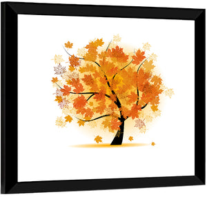 Maple Tree Illustration Wall Art