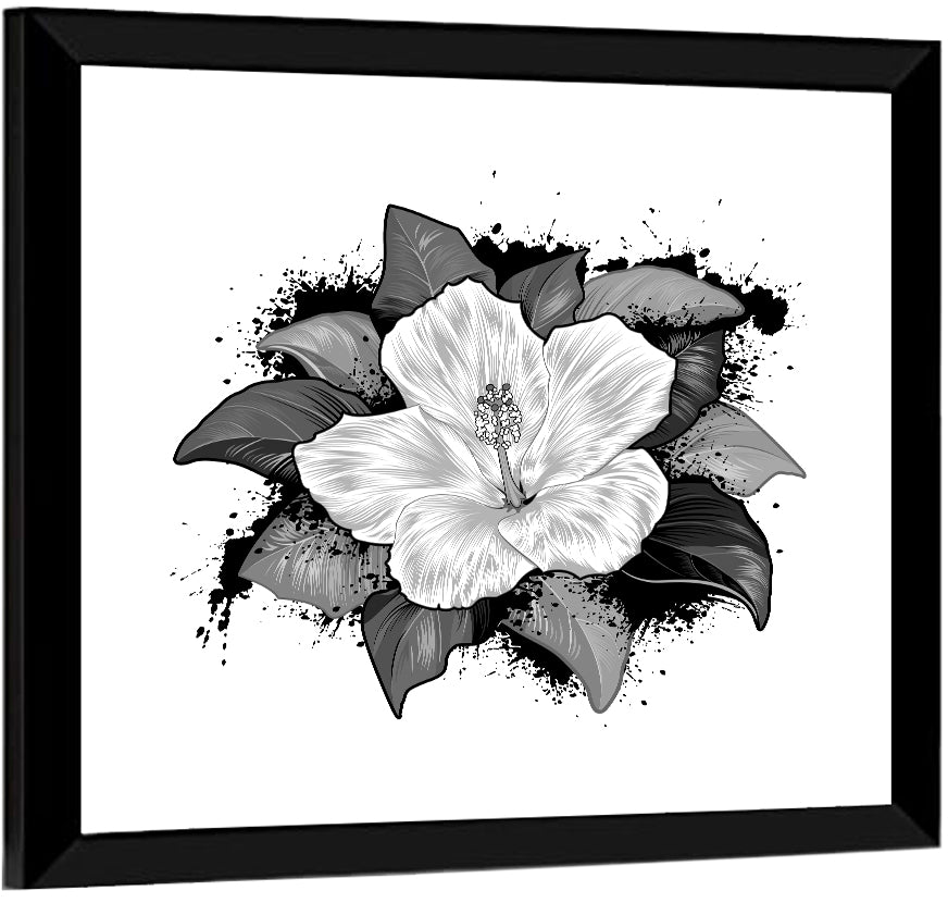 Hibiscus Flower Wall Art