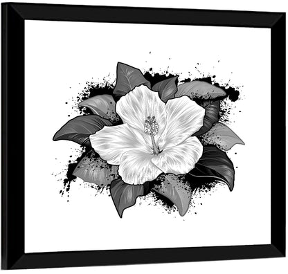 Hibiscus Flower Wall Art