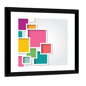 3d Square Abstract Wall Art