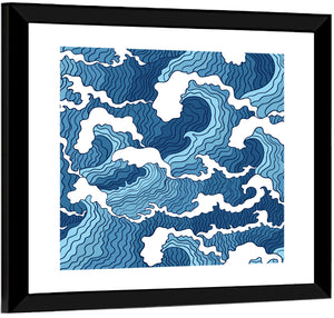 Wave Seamless Pattern Wall Art