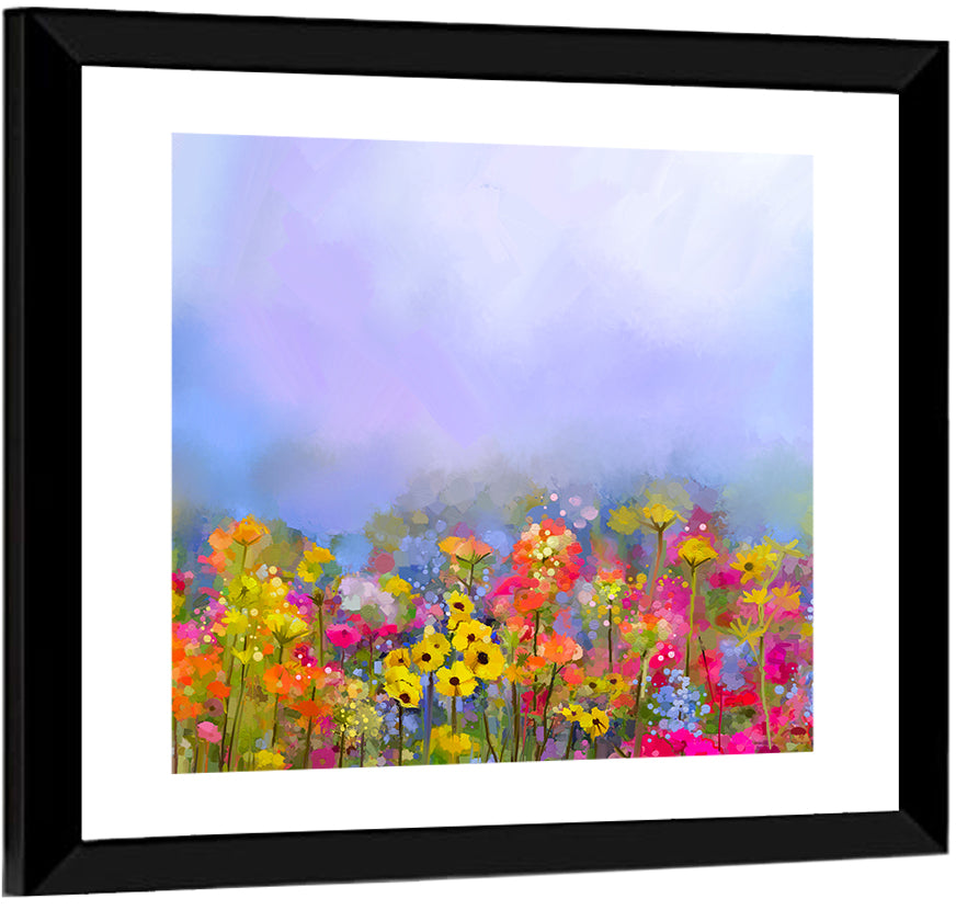 Wildflower Meadow Oil Painting Wall Art