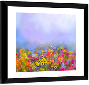 Wildflower Meadow Oil Painting Wall Art