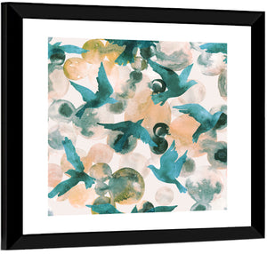 Flying Birds Pattern Wall Art