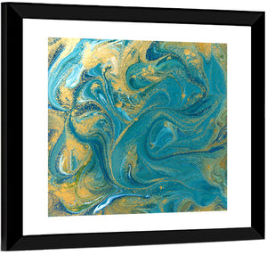 Ink Marble Texture Wall Art