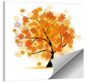 Maple Tree Illustration Wall Art