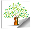 Family Tree Silhouette Illustration Wall Art