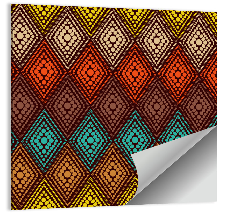 Diamond Dot Geometric Pattern Wall Art
