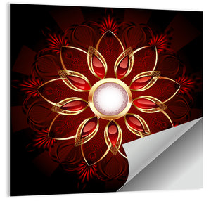 Jewelry Flower Abstract Wall Art