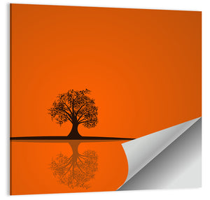 Autumn Tree Illustration Wall Art