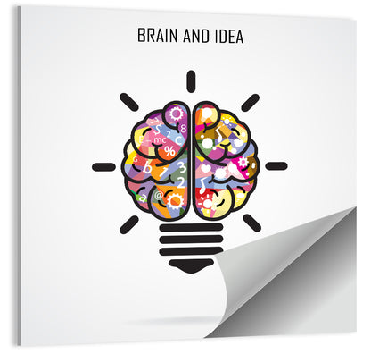 Creative Brain Illustration Wall Art