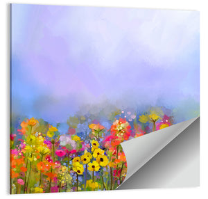 Wildflower Meadow Oil Painting Wall Art