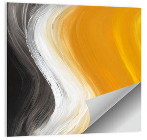 Oil Painted Curves Wall Art