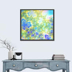 Spring Summer Fractal Bloom Wall Art