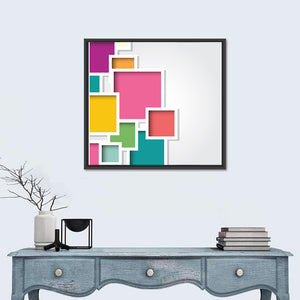 3d Square Abstract Wall Art