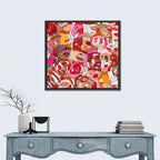 Vibrant Organic Mosaic Abstract Wall Art