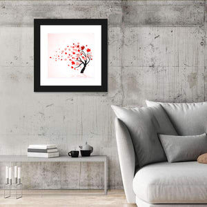 Autumn Tree Illustration Wall Art