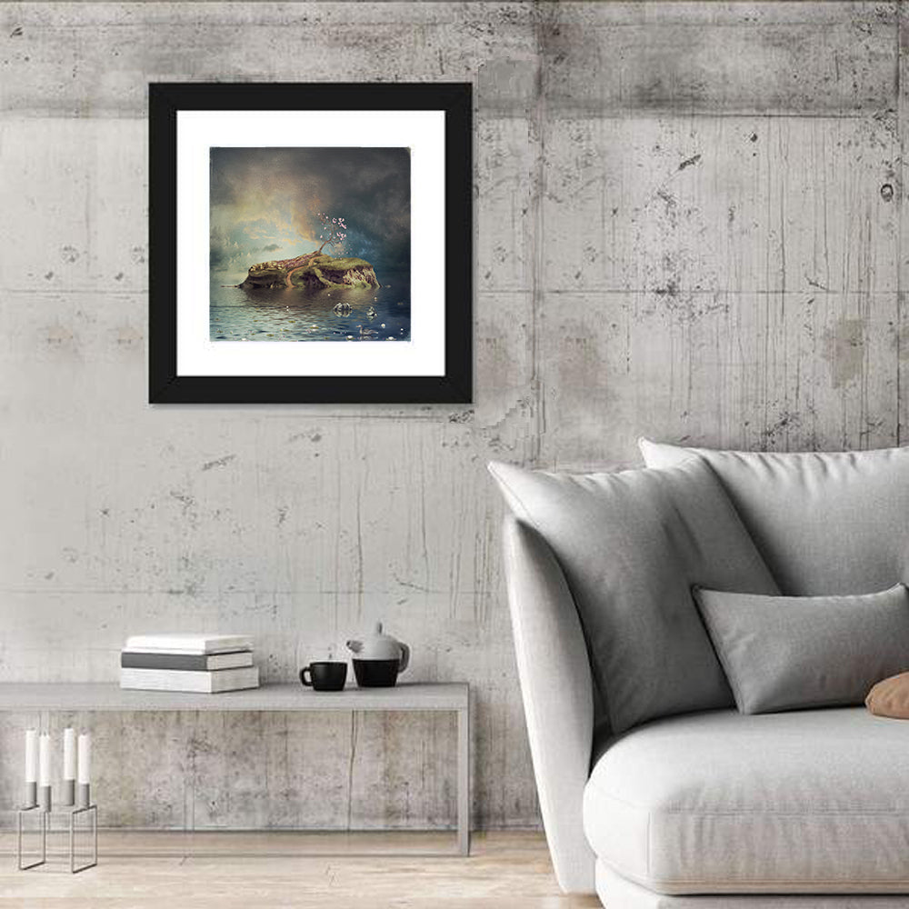 Mountain & River Painting Wall Art